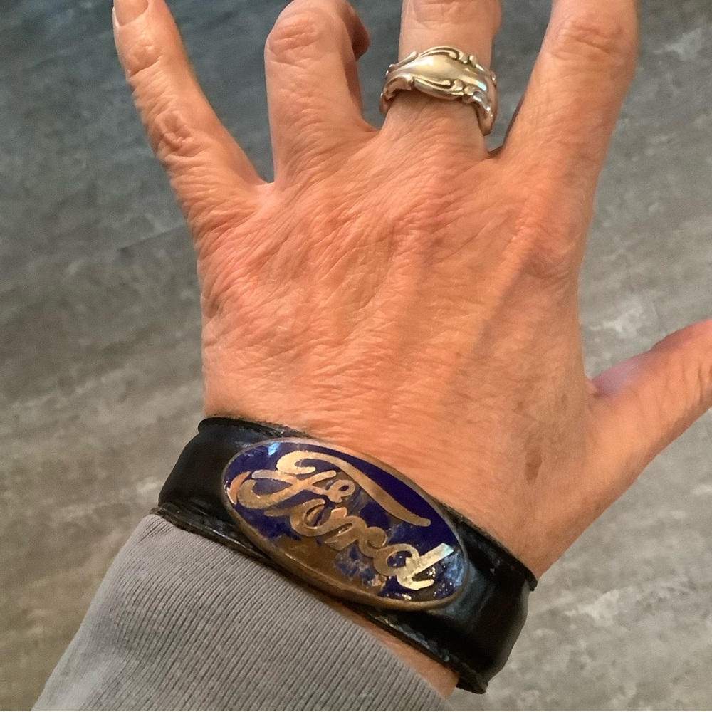 Ford Leather Bracelet, up to 7 1/2” wrist